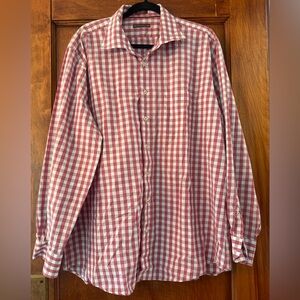 Peter Millar Extra Large Button Down Gingham Shirt